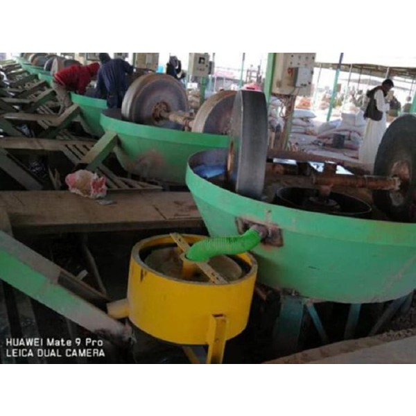 Aufbereitungstechnologie für Golderz mit Scheibenmühle